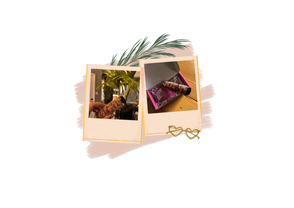 Burning sage as part of real parenting with positive energy bedtime ritual