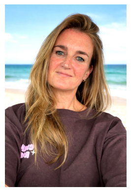 selfcare routine over 40 natural skin beach lifestyle woman